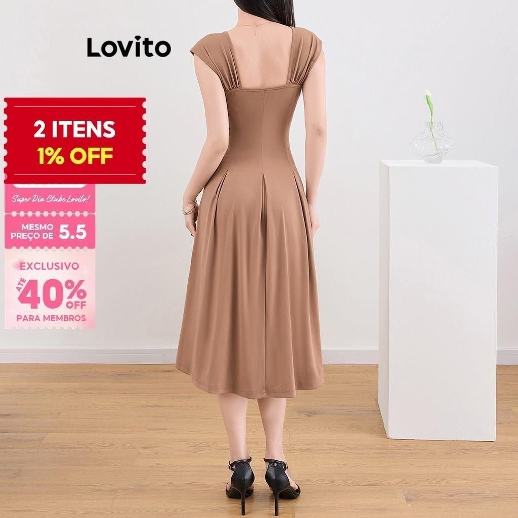 Vestido Lovito Liso: Elegância Básica