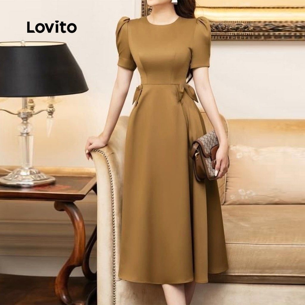 Vestido Lovito Marrom: Elegância para o Verão