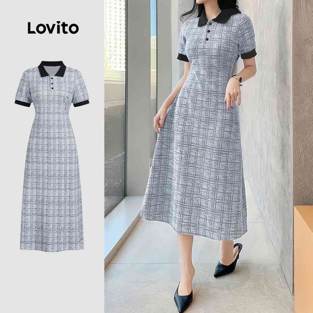 Vestido Lovito Préppy: Estilo e Conforto!
