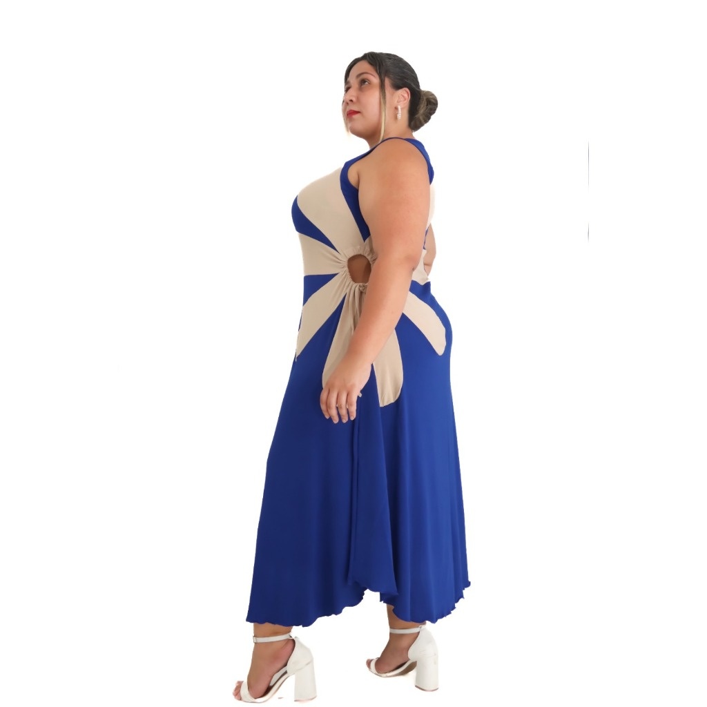 Vestido Midi Flor: Conforto e Estilo Viscolycra