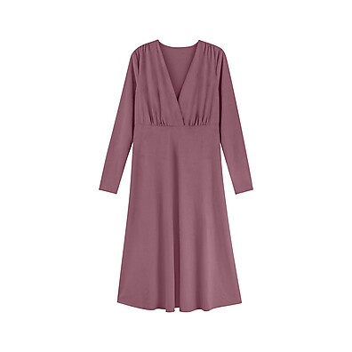 Vestido Midi Suede Roxo: Elegância Sem Esforço