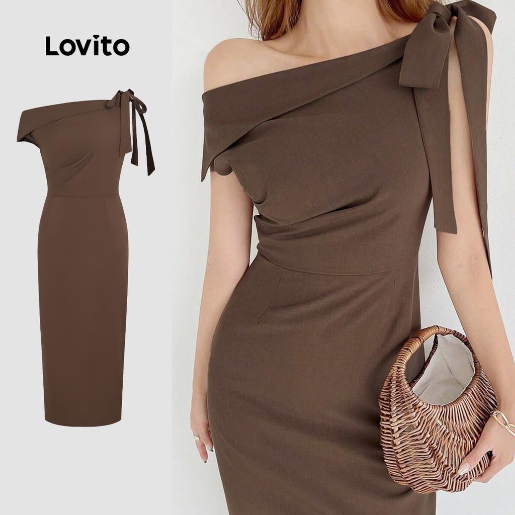 Vestido Ombro de Fora Lovito: Elegância Casual