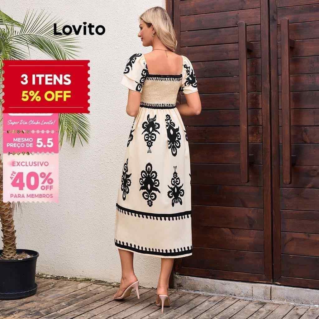 Vestido Paisley Romântico Lovito: Elegância e Fluidez