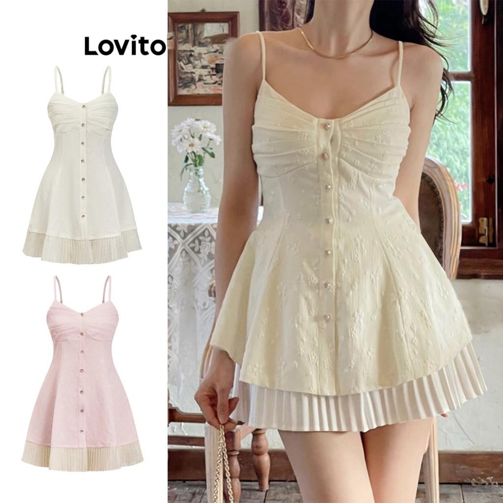 Vestido Plissado Lovito: Elegância Casual para o Verão