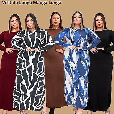 Vestido Plus Size Longo: Elegância e Conforto!