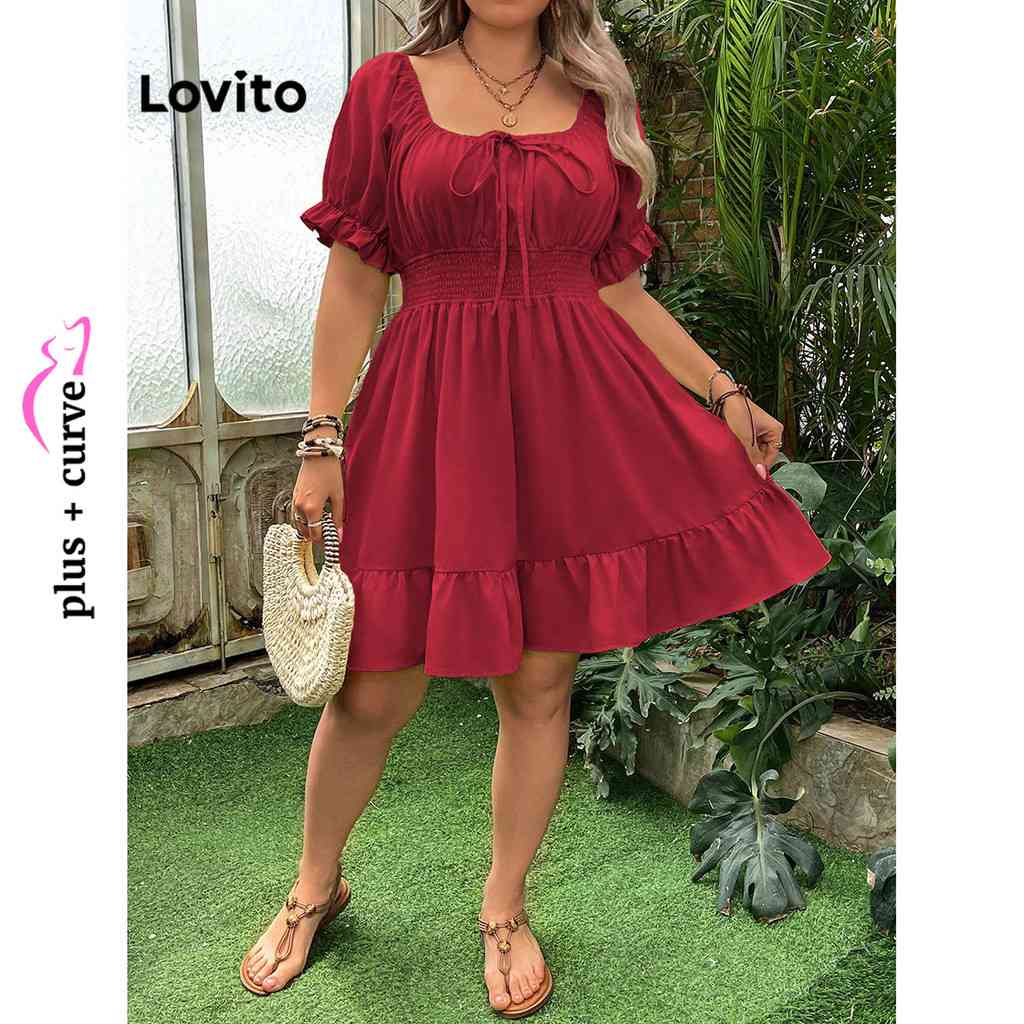 Vestido Plus Size Lovito: Elegância com Renda