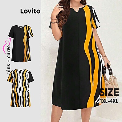 Vestido Plus Size Lovito: Elegância e Cores!