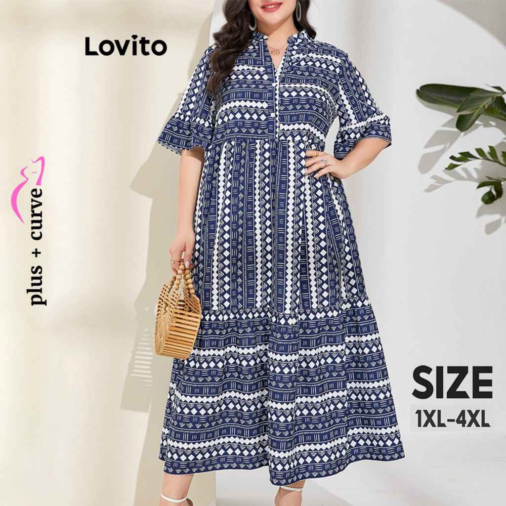 Vestido Plus Size Lovito: Estilo e Conforto!