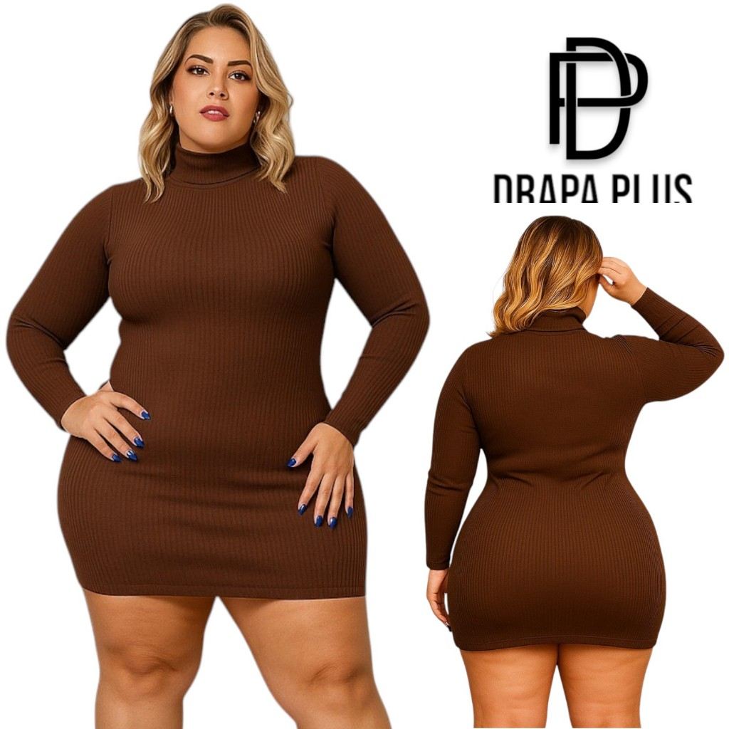 Vestido Plus Size Manga Longa: Conforto e Estilo para Toda Forma