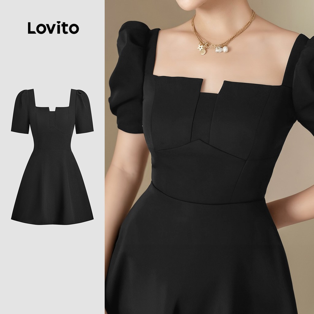 Vestido Preto Lovito: Elegância e Conforto