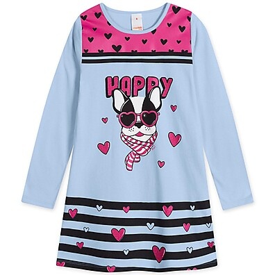 Vestido Primeiros Passos Menina Manga Longa Marisol Play