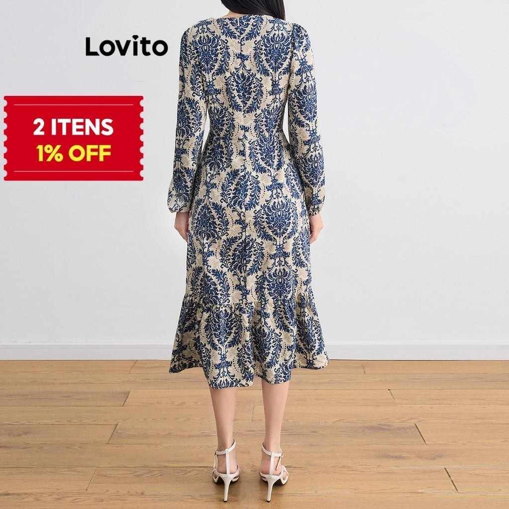 Vestido Tribal com Babados Lovito: Elegância e Estilo