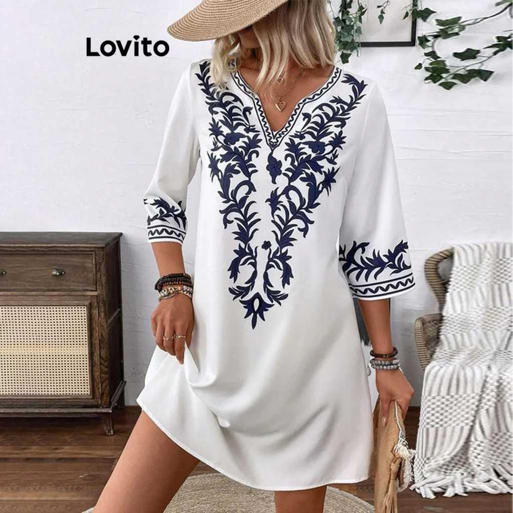 Vestido Tribal Lovito: Estilo Casual e Moderno