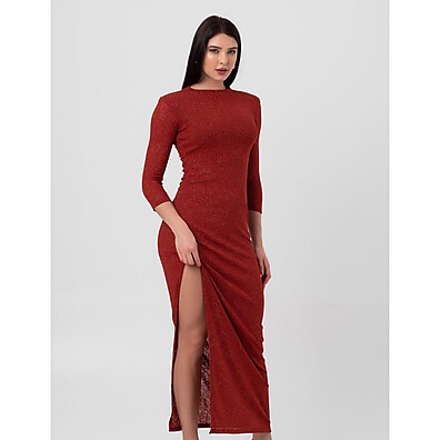 Vestido Tricot Midi Vermelho: Elegância e Conforto