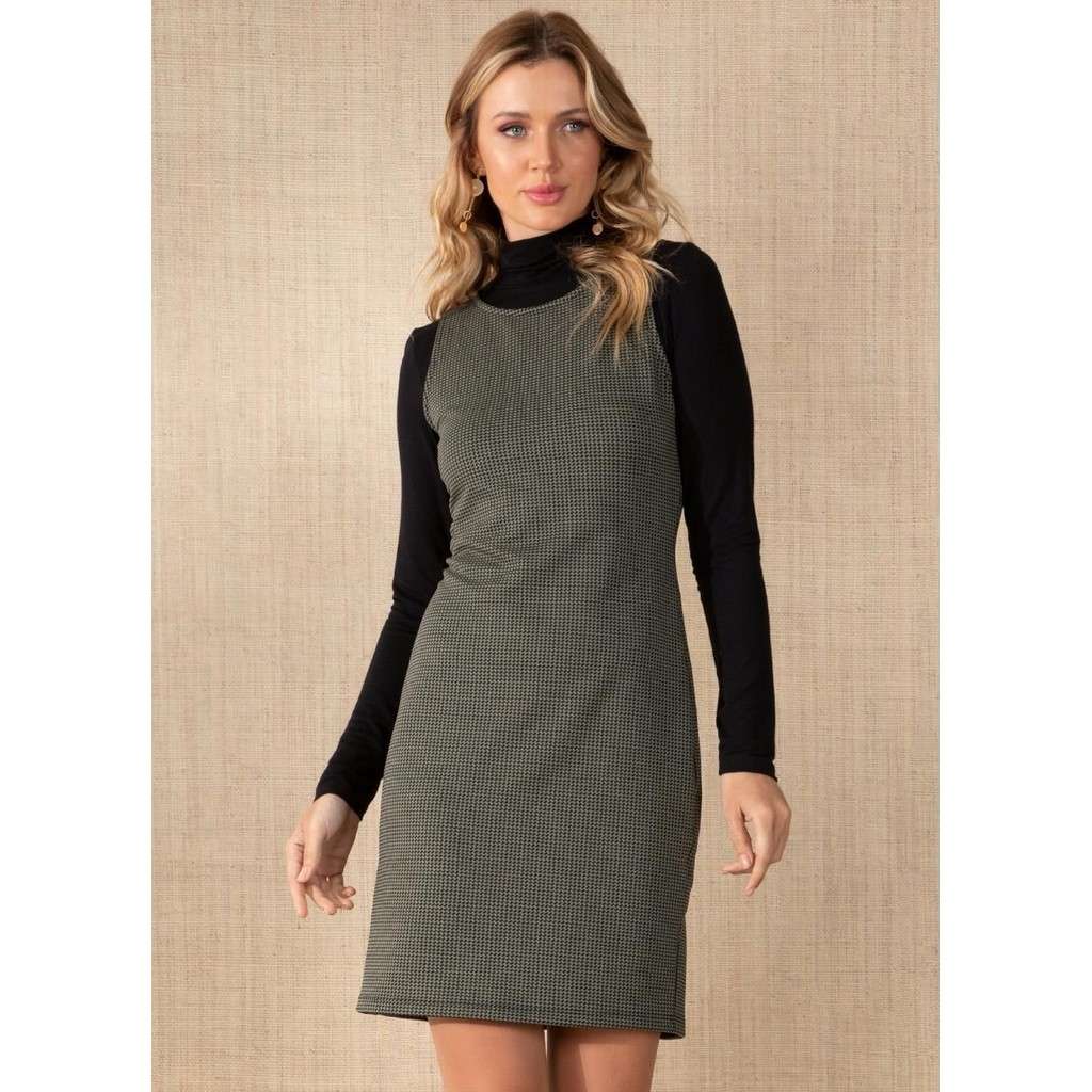 Vestido Tubinho Verde Quintess: Conforto e Estilo