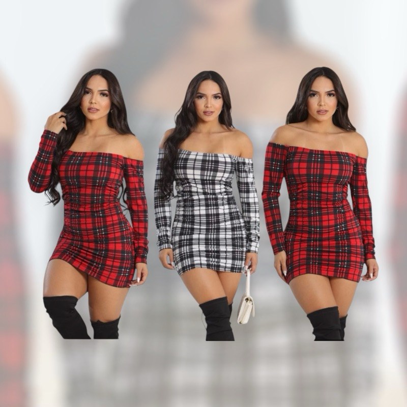Vestido Xadrez Feminino Ciganinha Manga Longa Tubinho: Elegância e Conforto para Festas Juninas