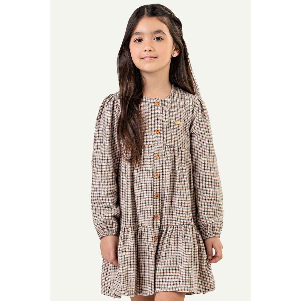 Vestido Xadrez Infantil: Estilo e Conforto!