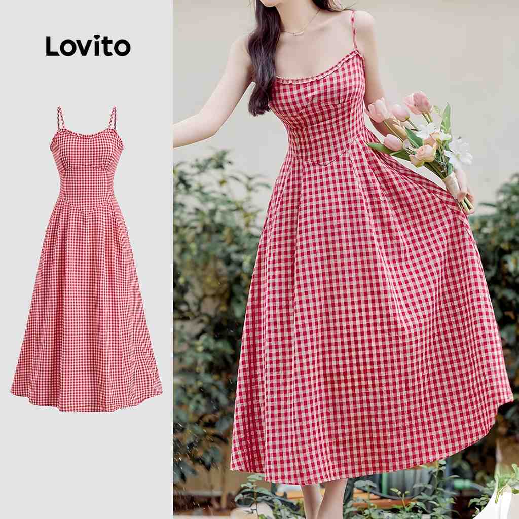 Vestido Xadrez Lovito: Casual e Confortável