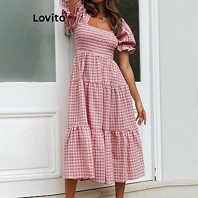 Vestido Xadrez Lovito: Casual & Estiloso