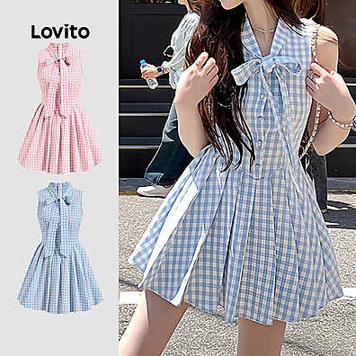 Vestido Xadrez Lovito: Elegância Casual para o Verão