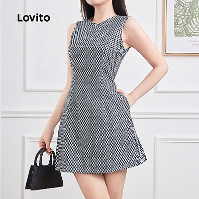 Vestido Xadrez Lovito: Elegância e Conforto!