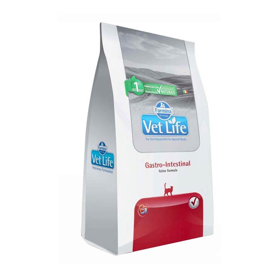 Vet Life Gastro Intestinal: Ração para Gatos 2Kg