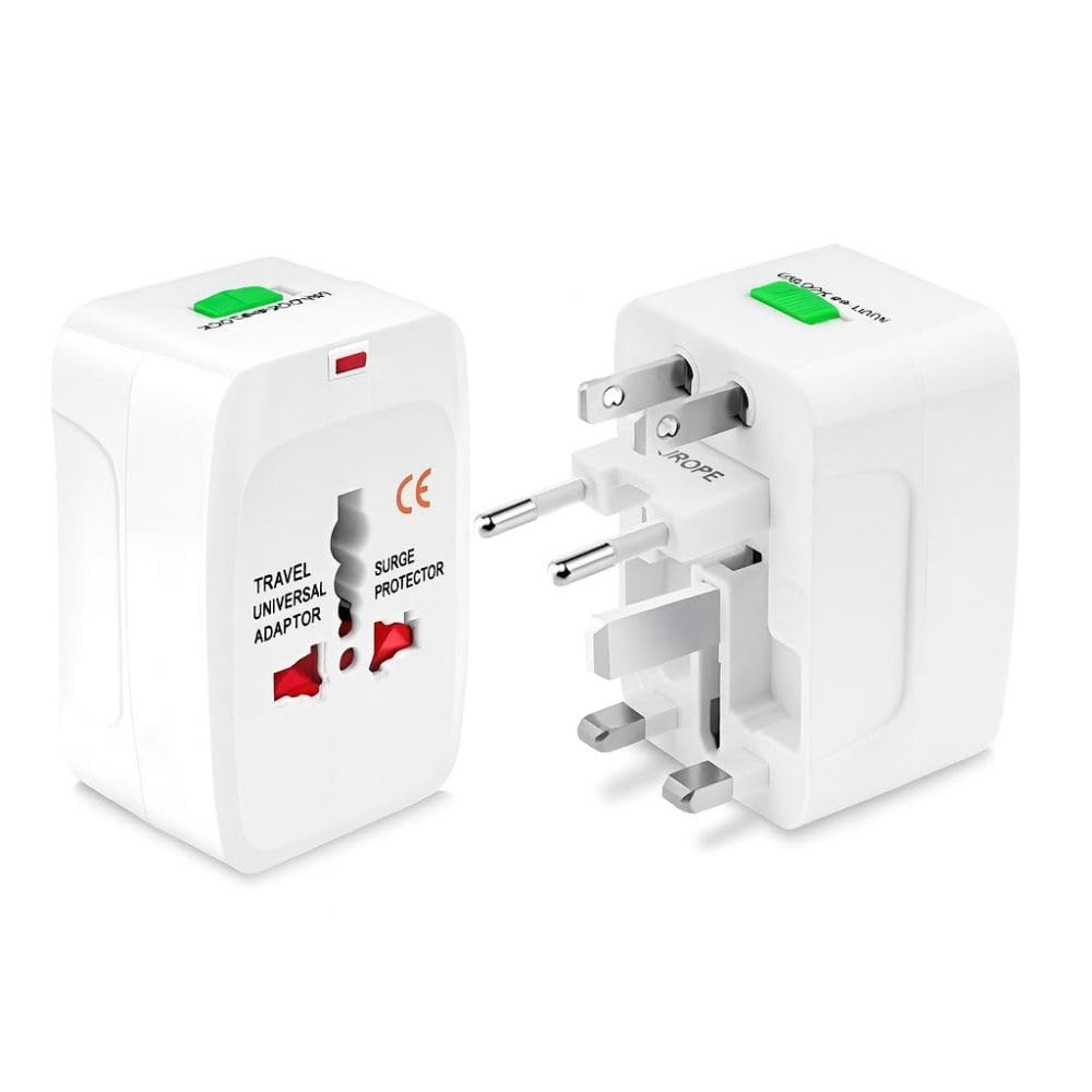 Adaptador de Tomada Universal Bivolt para Viagens Internacionais - Leve e Seguro