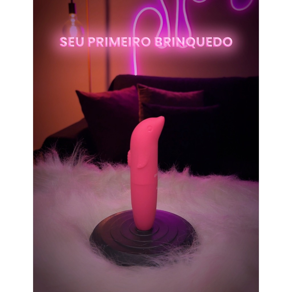 Vibrador Feminino Golfinho: Prazer Aveludado e Estímulo Perfeito