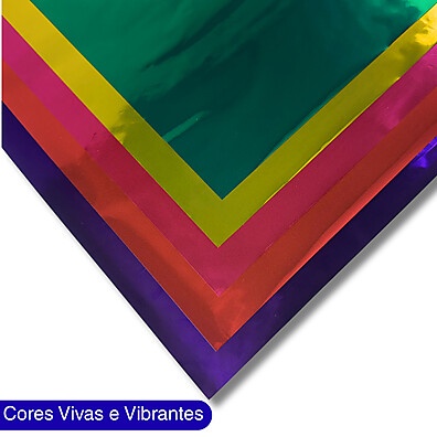 Papel Laminado Para Pipa: 100 Folhas 50x70cm Cores Vibrantes!