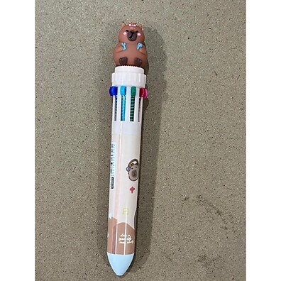 Caneta Capivara 10 Cores: Fofura e Cores Vibrantes!