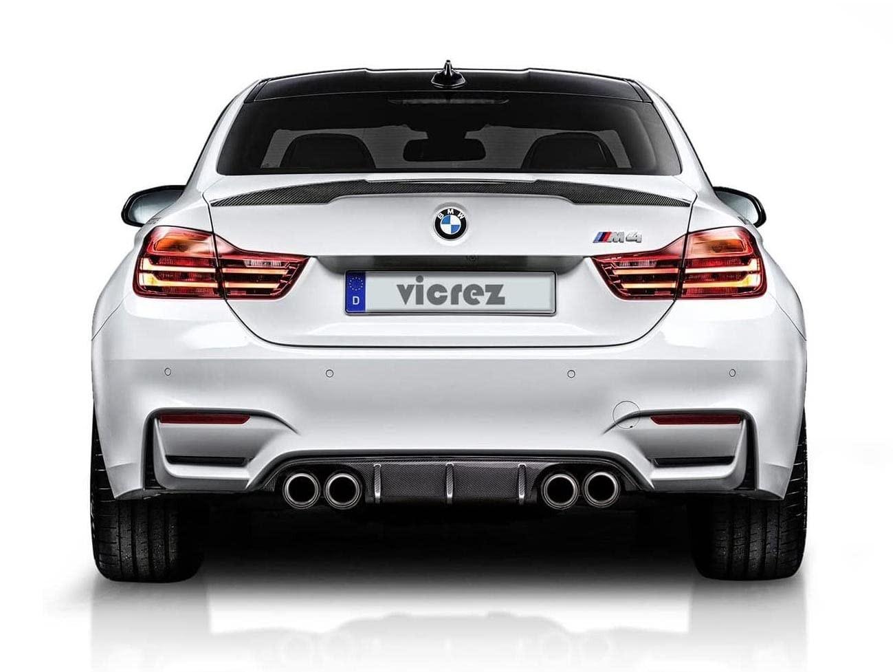 Spoiler Traseiro Vicrez VZ3 Style em Fibra de Carbono para BMW M4 F82 (2014-2019)