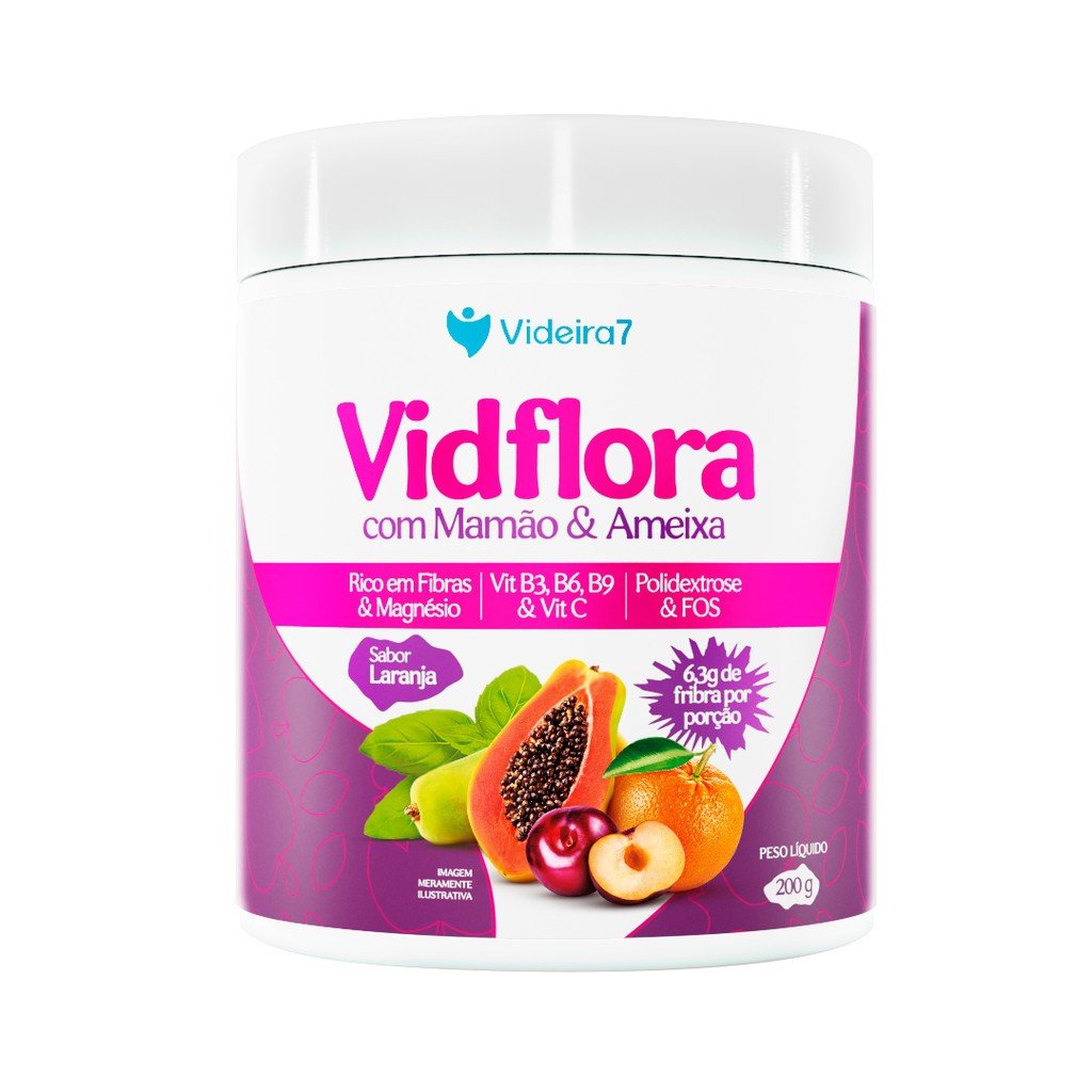 VidFlora: Saúde Intestinal com Fibras e Vitaminas
