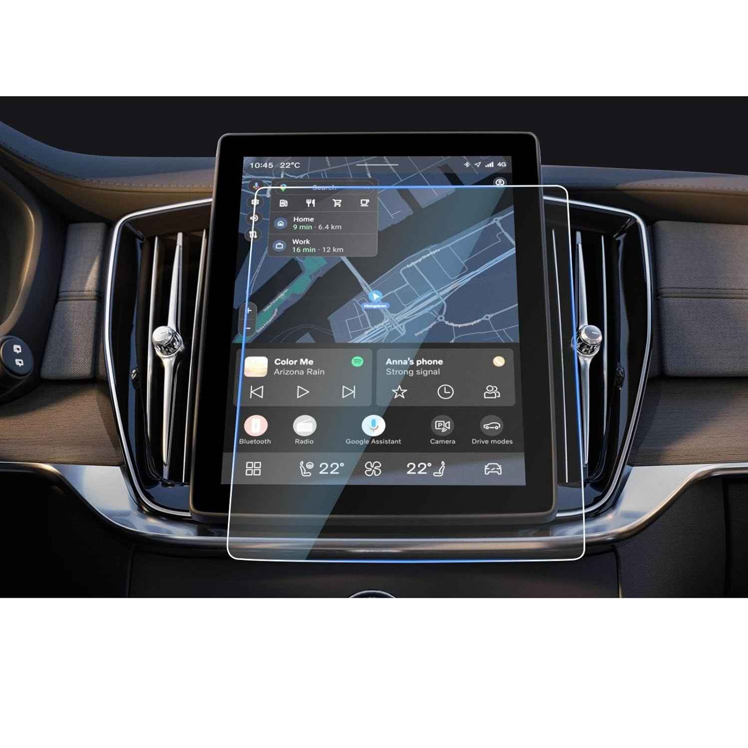 Protetor de Tela CDEFG 11.2" Vidro Temperado HD para Volvo XC90/XC60 2025-2026 - Anti-Impressão Digital e Arranhões