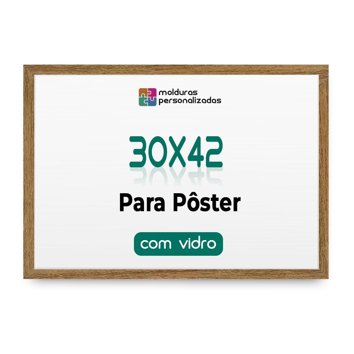 Moldura A3 30x42 com Vidro - Proteção Elegante para Diplomas, Certificados e Artes