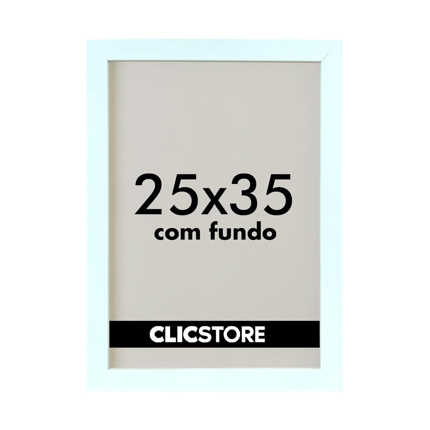 Moldura 25x35 cm Branca Sem Vidro - Ideal para Fotos, Quadros e Cartazes