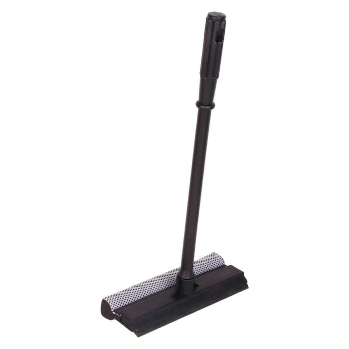 Rodo Limpa Vidros Multifuncional Médio Preto - Ideal para Carros e Espaços Pequenos