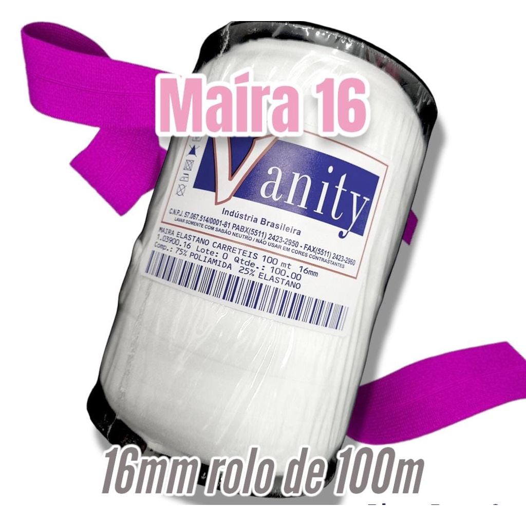 Viés Elástico Maíra 16mm: 100m de Conforto e Flexibilidade