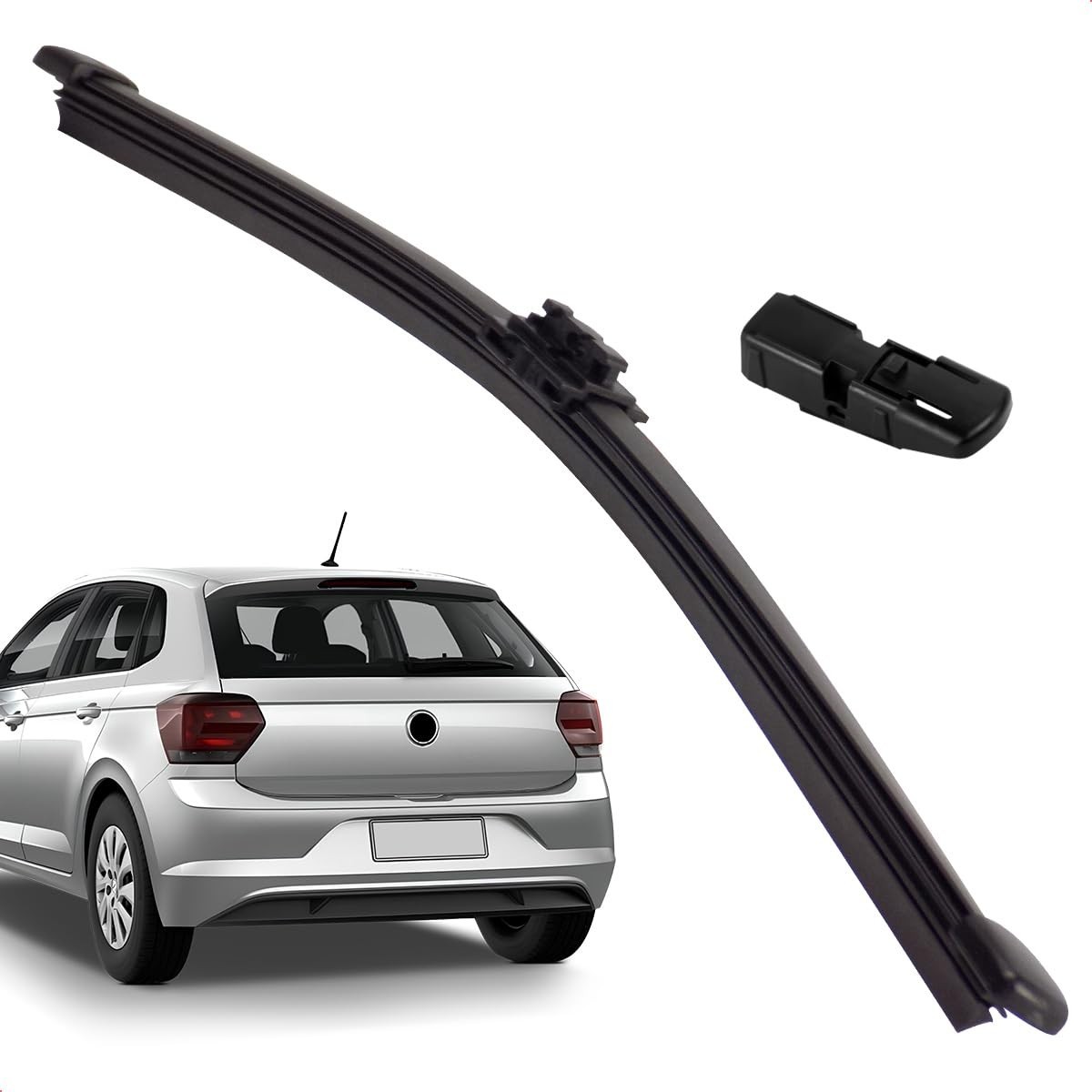 Palheta Limpadora Para-Brisa Traseiro Vigia Slim 12" Polo 2018-2026 - Silicone Premium