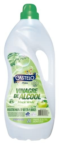 Vinagre de Álcool Aromatizado Maçã Verde 6% Castelo, Grande