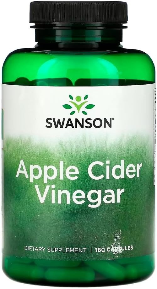 Vinagre de Maçã 625mg Swanson 180 Capsulas Importado