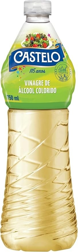 Castelo Alimentos Vinagre De Álcool Colorido Castelo 750Ml