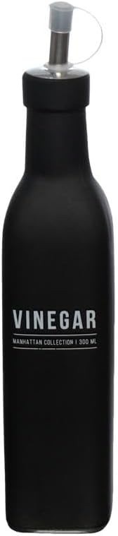 Vinagreiro de vidro Manhattan preto 300Ml