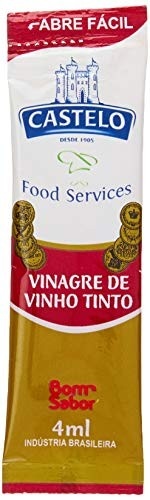 SACHÊ VINAGRE DE VINHO TINTO (200 x 4 ml), Castelo