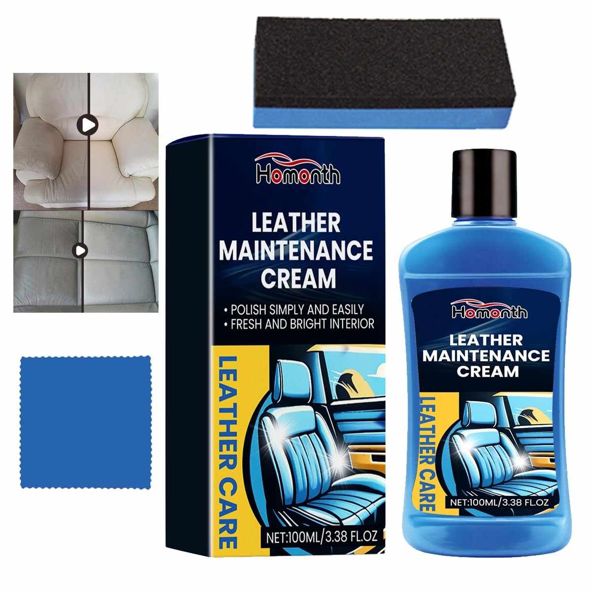 Kit Reparo Couro Carro e Vinil: Restaura Arranhões e Cores - Preto Profissional