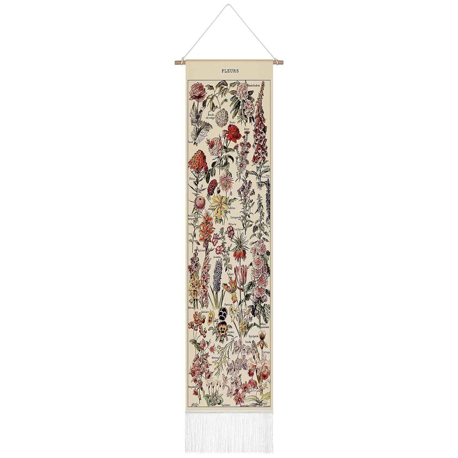 Tapeçaria Vintage Botânica 132x33cm - Decore com Estilo e Charme Natural
