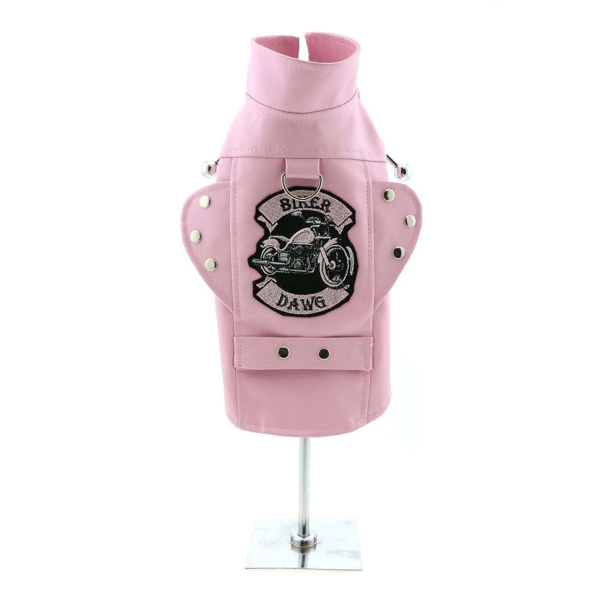 Jaqueta de Motociclista Doggie Design: Estilo Vintage e Proteção para Seu Pet