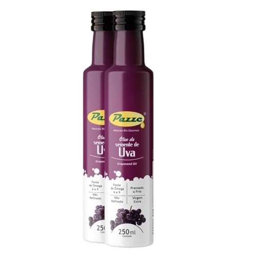 Kit 2 Óleo de Semente de Uva Extra Virgem Pazze 250ml