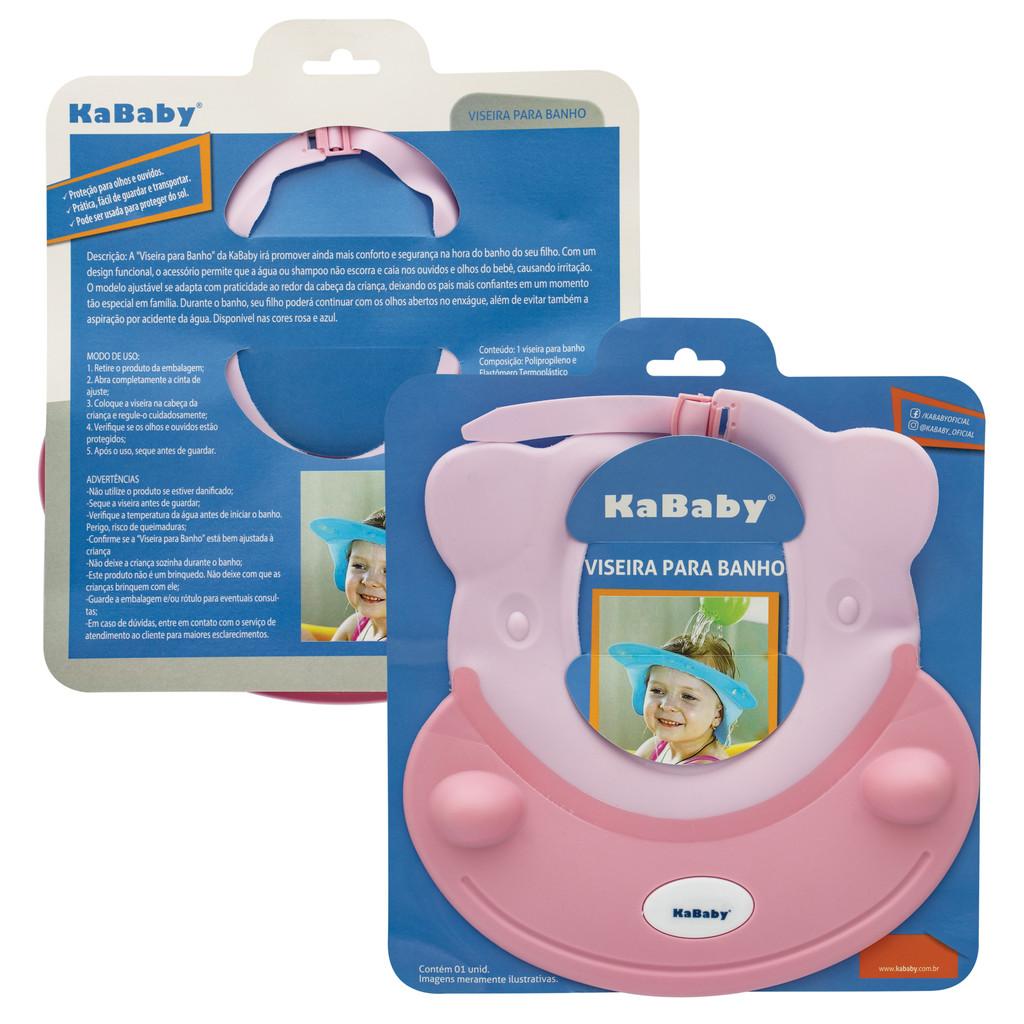 Viseira Banho Bebê KaBaby Pink: Proteção Total!