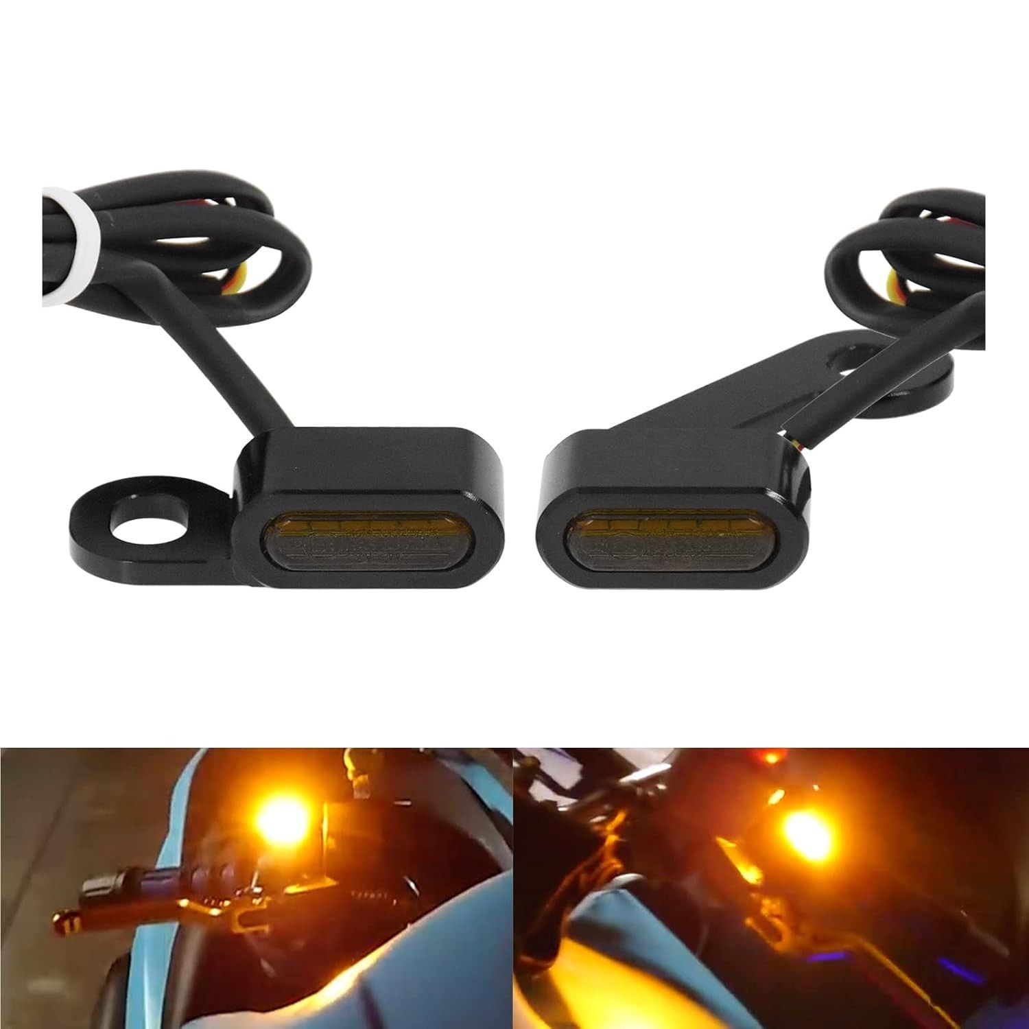 Luz de Seta LED Fumê para Harley Sportster 883/1200 - Visibilidade e Estilo Premium