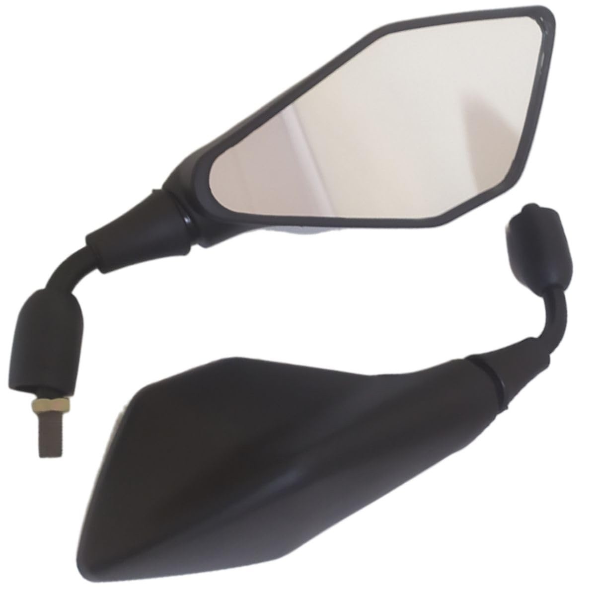 Espelho Retrovisor Mini Z400 Haste Curta - Estilo Esportivo e Visibilidade para sua Moto Nacional